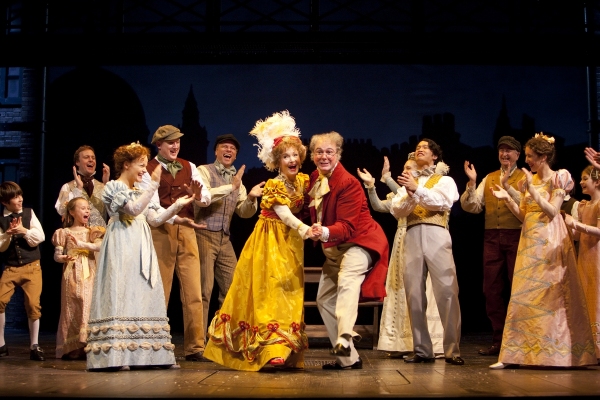 Helen Hedman, Rick Hammerly, and the cast of A CHRISTMAS CAROL Photo